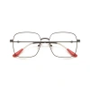 Popular female eye glasses, square male retro large-frame metal myopia glasses, trendy, can be equipped with diopter frames 29132 Item Picture